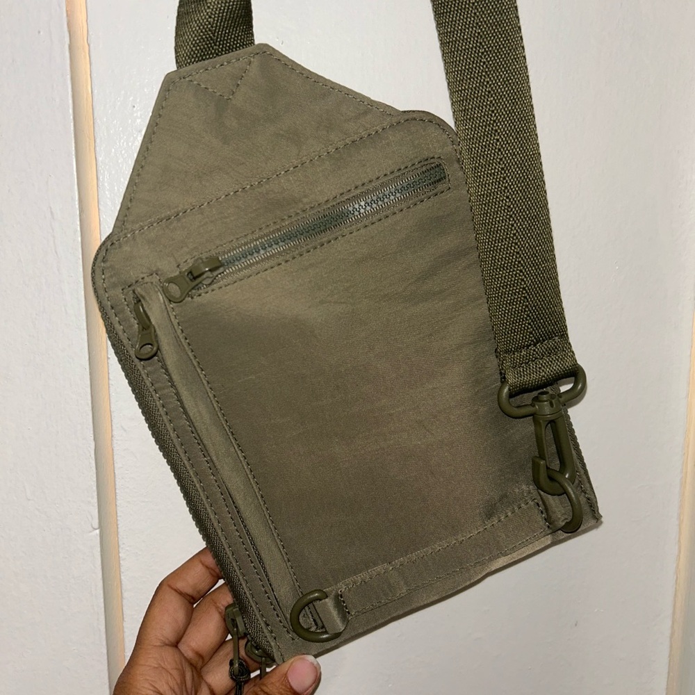 Beis Sport Sling Bag, Olive - Picture 2 of 6
